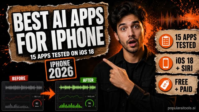 Best AI Apps for iPhone in 2026: 15 Apps Tested on iOS 18 featured image