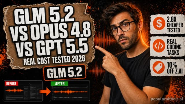 GLM 5.2 vs Opus 4.8 vs GPT 5.5: Real Cost Comparison (Tested 2026) featured image