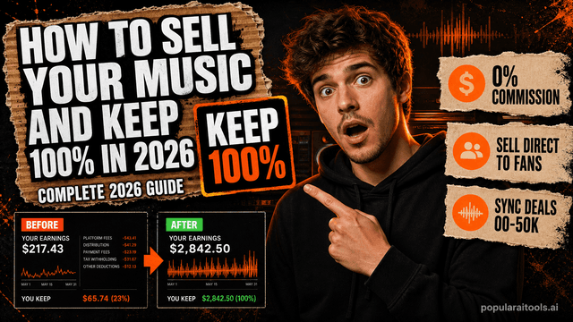 How to Sell Your Music and Keep 100% in 2026 featured image