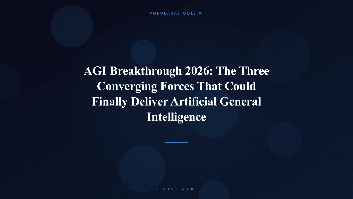 AGI Breakthrough 2026: The Three Converging Forces That Could Finally Deliver Artificial General Intelligence featured image