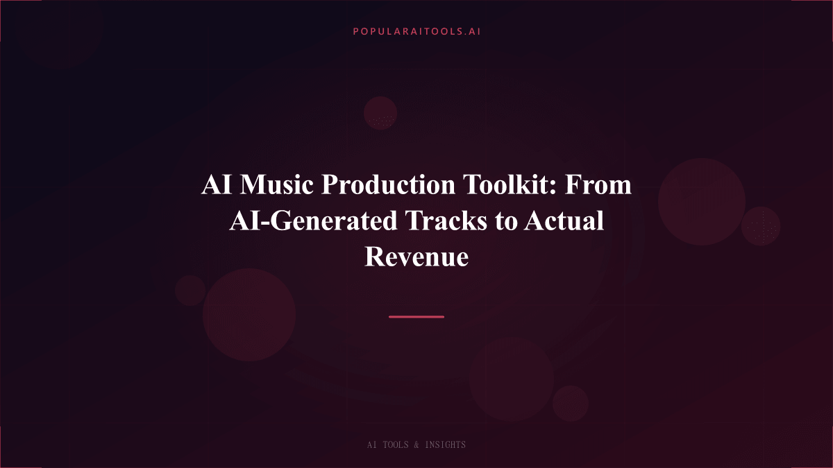 AI Music Production Toolkit: From AI-Generated Tracks to Actual Revenue featured image