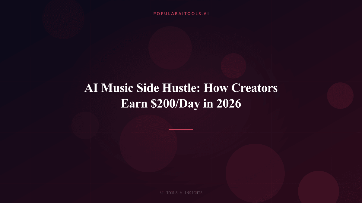AI Music Side Hustle: How Creators Earn $200/Day in 2026