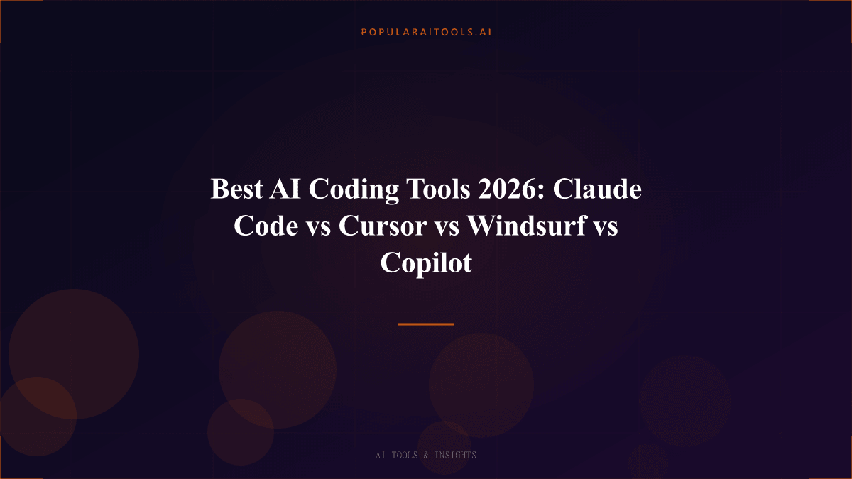 Best AI Coding Tools 2026: Claude Code vs Cursor vs Windsurf vs Copilot