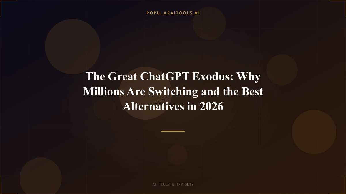 The Great ChatGPT Exodus: Why Millions Are Switching and the Best Alternatives in 2026