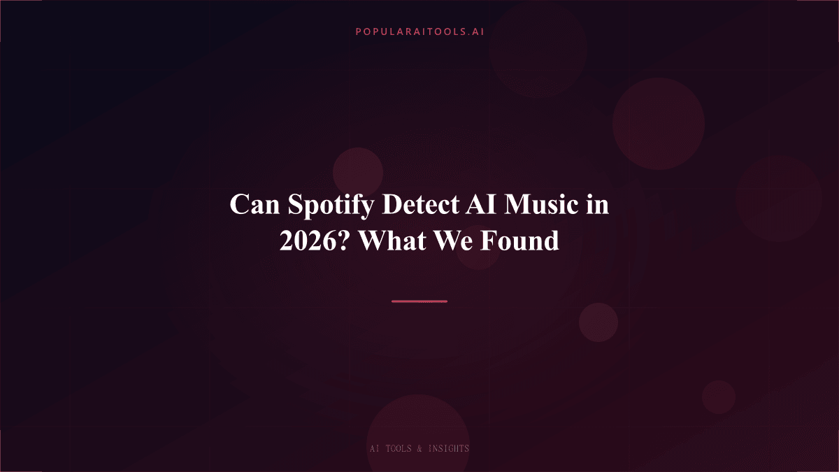 Can Spotify Detect AI Music in 2026? What We Found