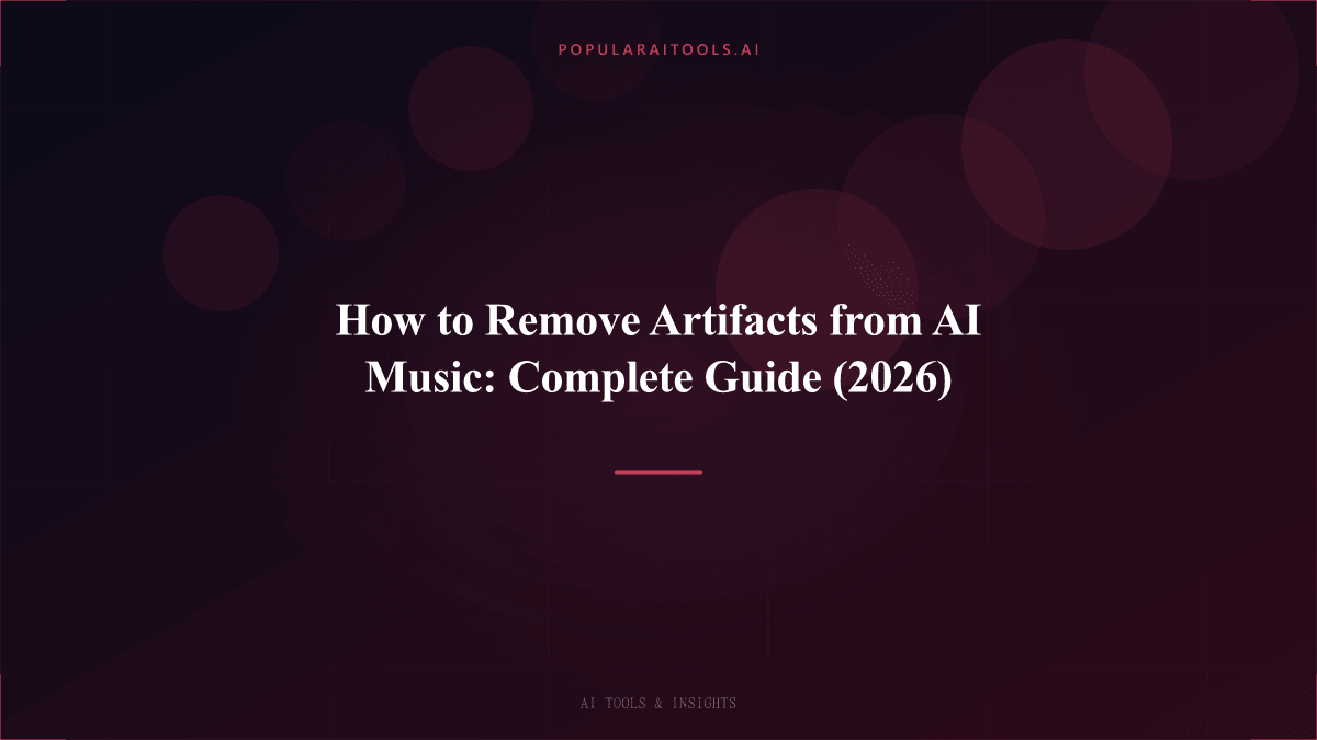 How to Remove Artifacts from AI Music: Complete Guide (2026)