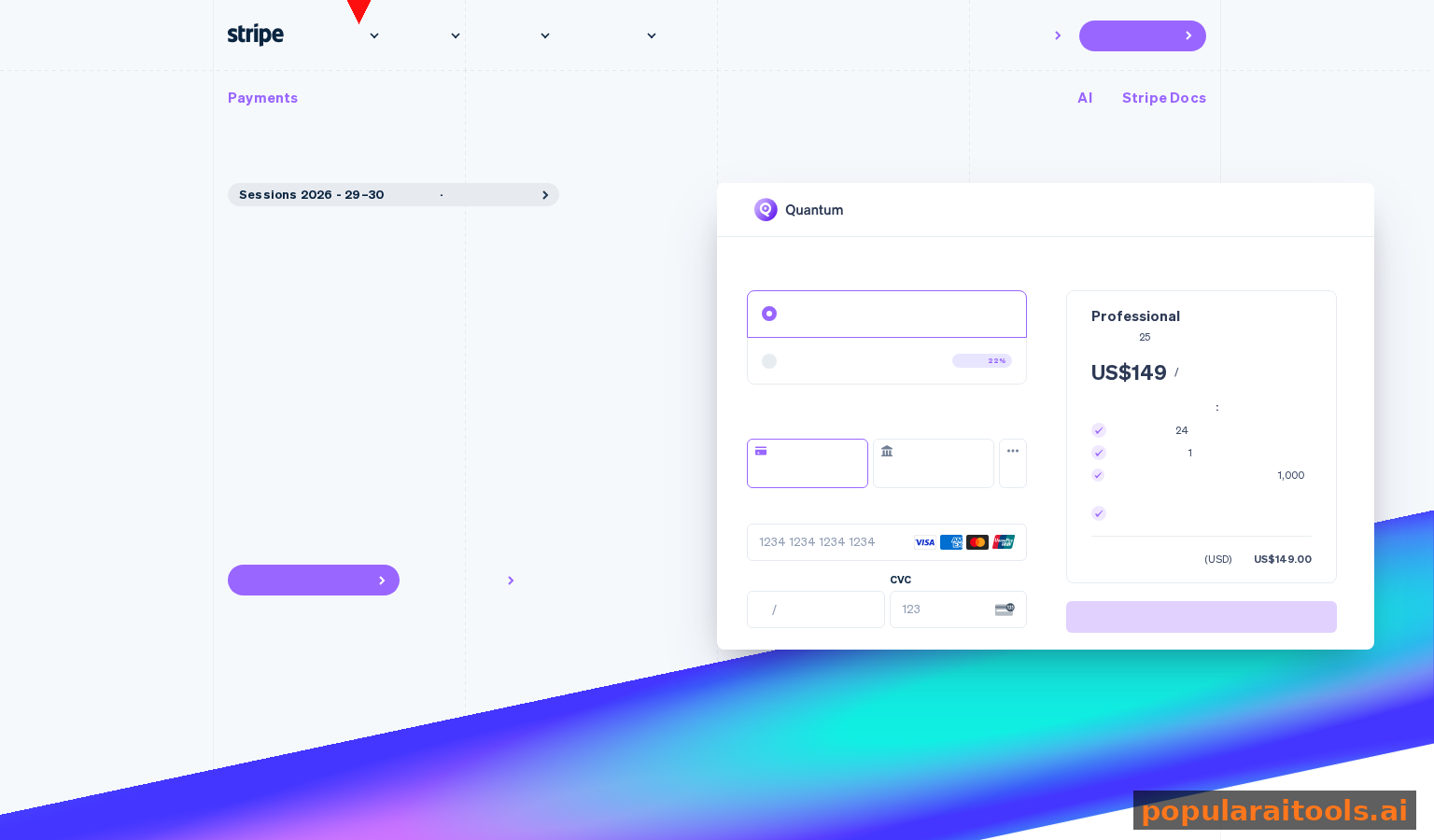 Stripe payments dashboard for transaction management