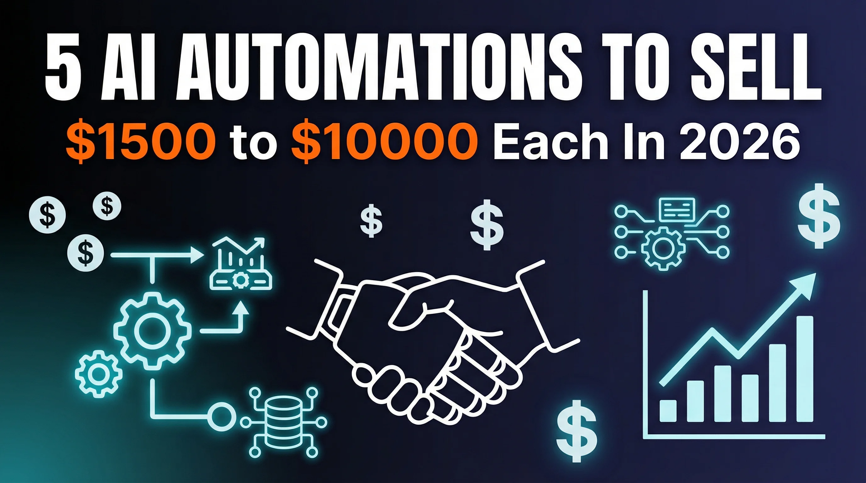 5 AI Automations You Can Build and Sell for $1,500 to $10,000 in 2026