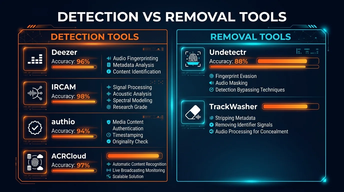 AI music generator fingerprint comparison - Suno vs Udio vs other platforms