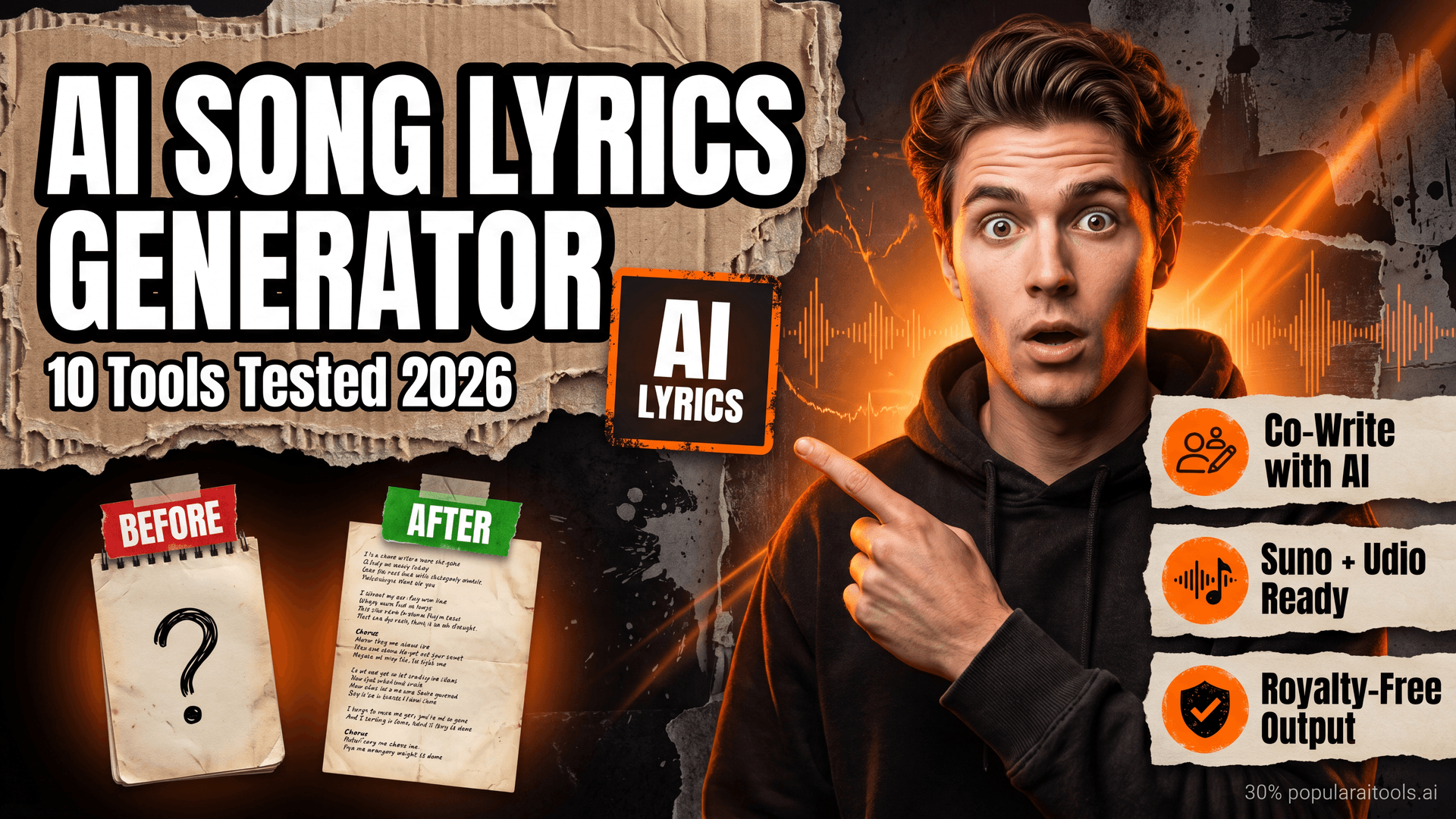 AI Song Lyrics Generator: 8 Best Tools Tested in 2026 featured image