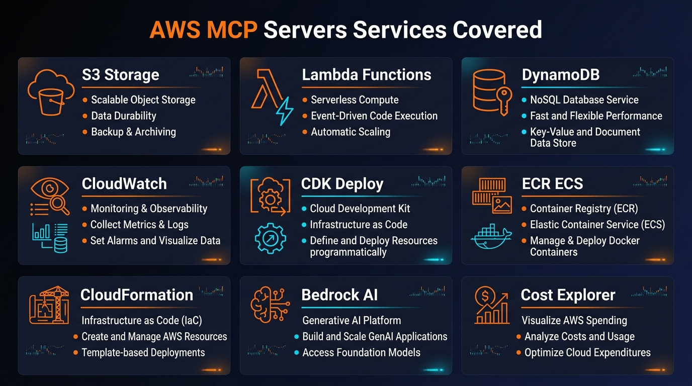 AWS MCP Server categories and key features overview
