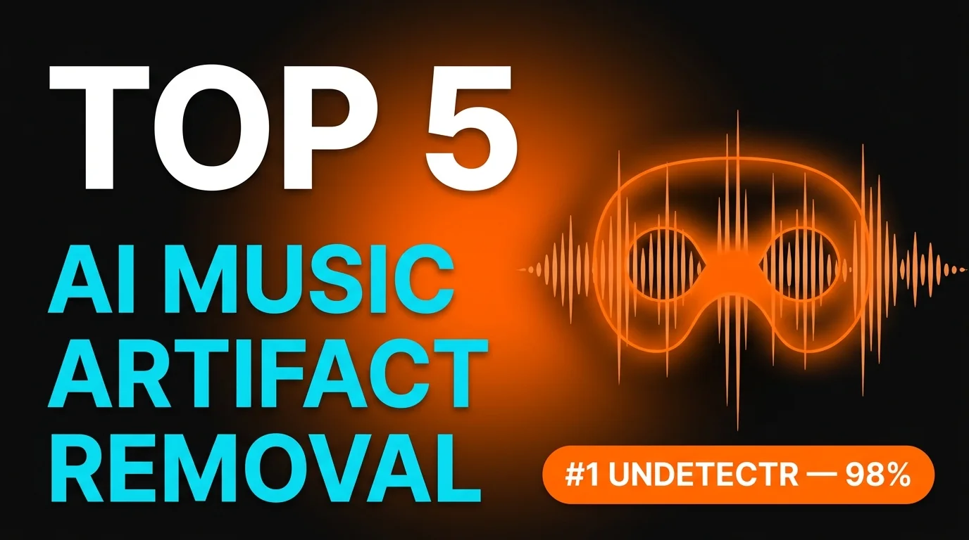 Top 5 AI music artifact removal software 2026 — Undetectr ranked #1 at 98%