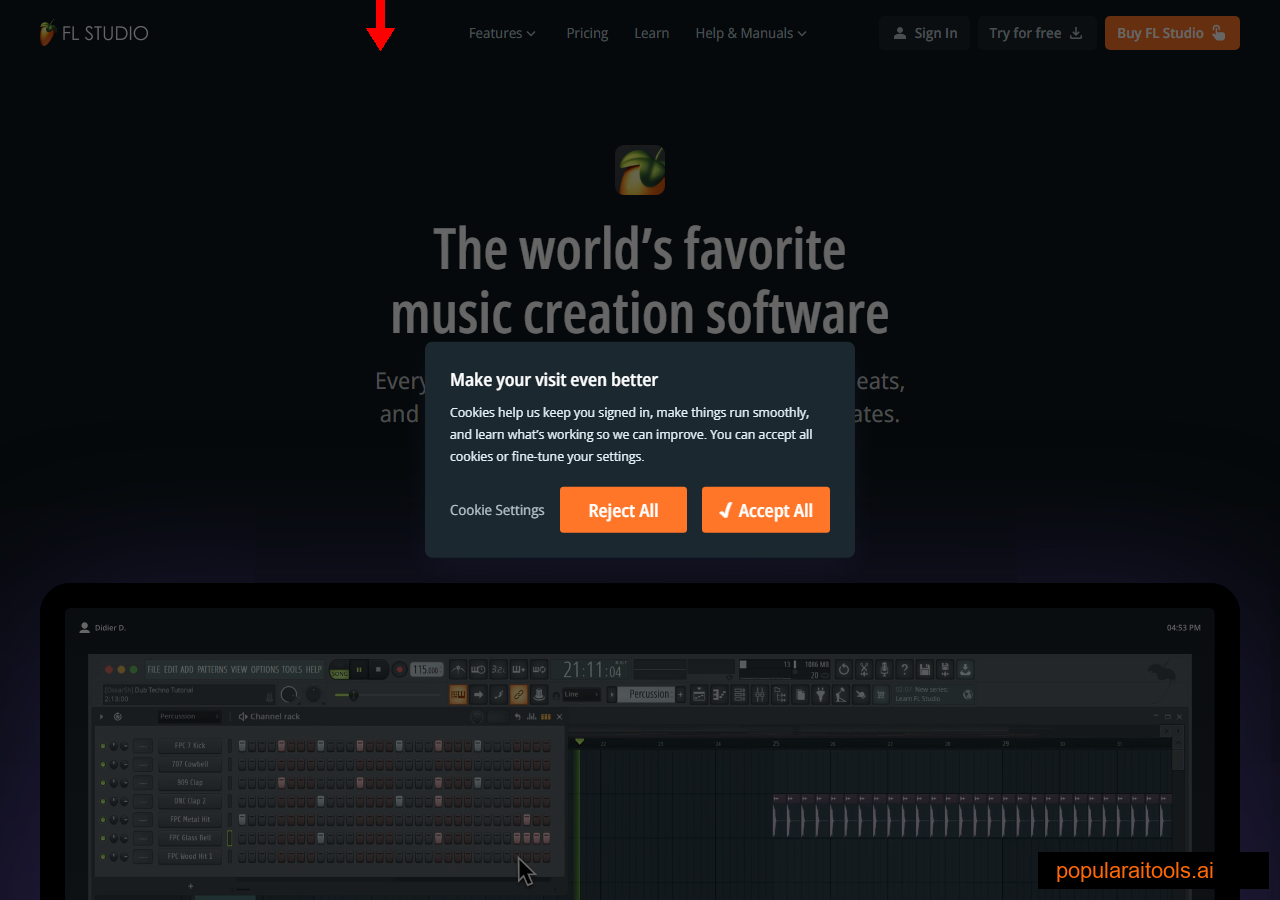 FL Studio product page