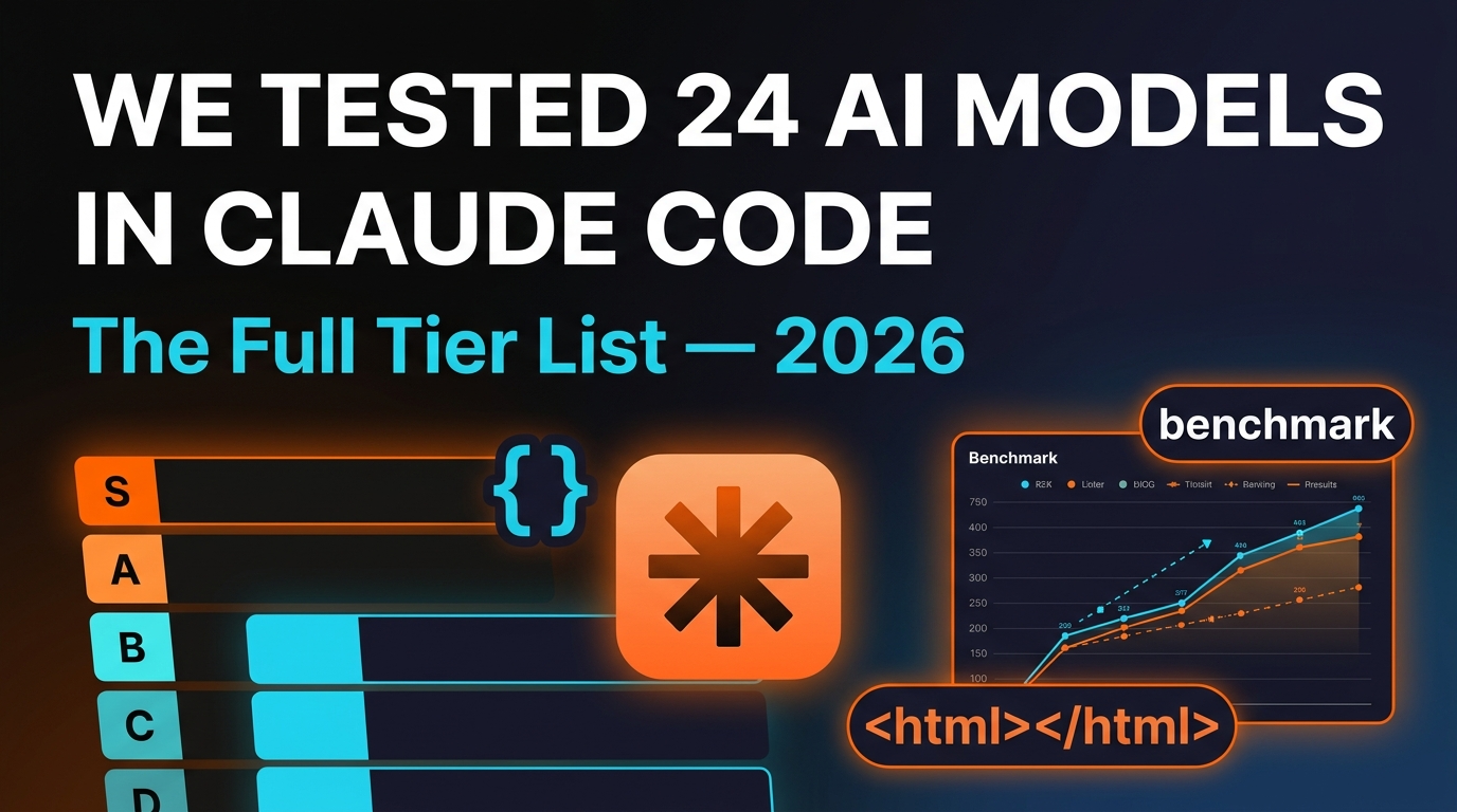 We tested 24 AI models in Claude Code — 2026 tier list featured image