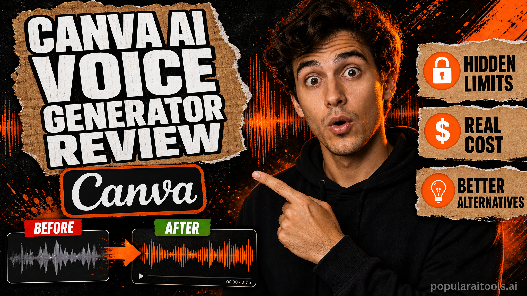 Canva AI Voice Generator review — hidden limits, real cost, and three better alternatives in 2026