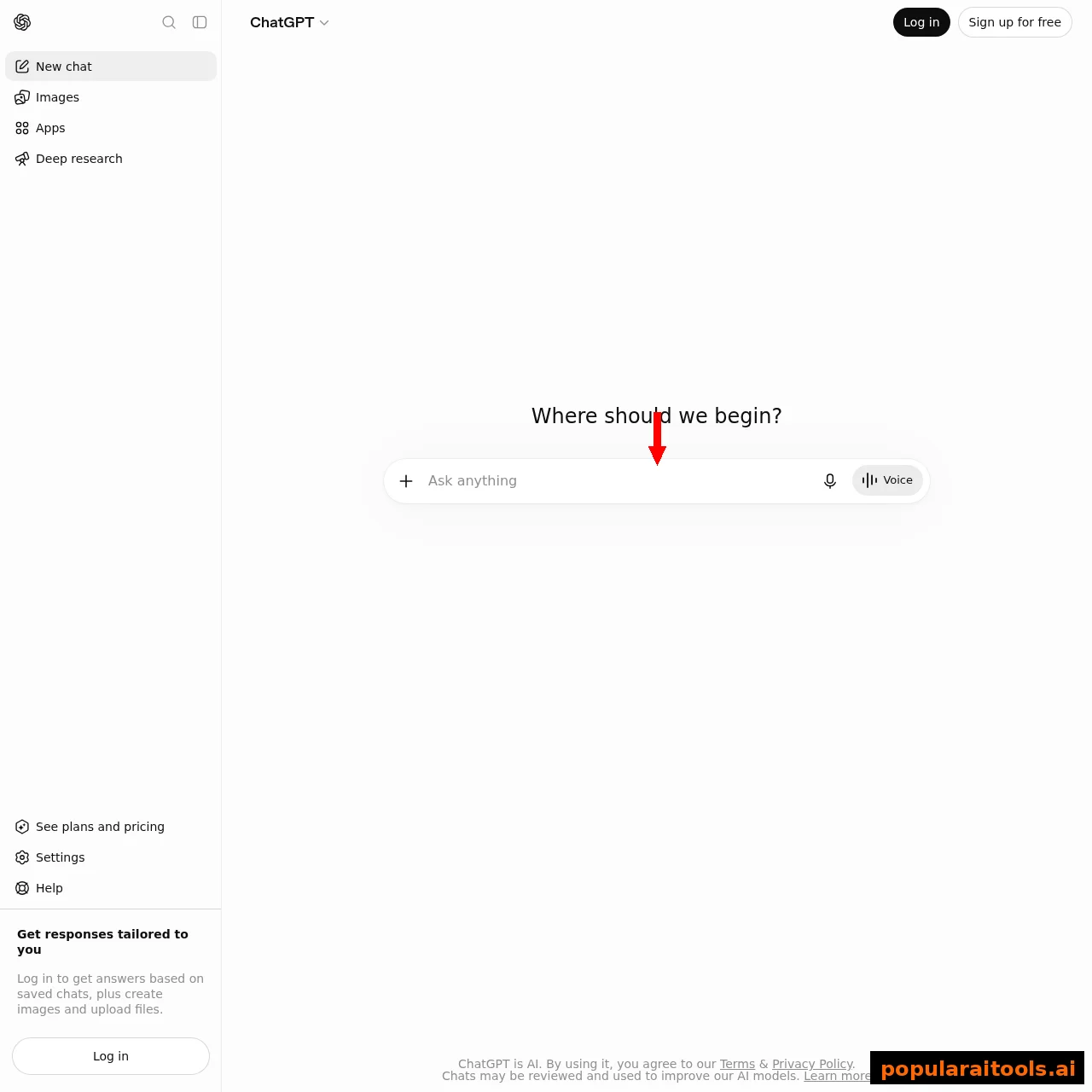 ChatGPT interface used by 900 million weekly active users