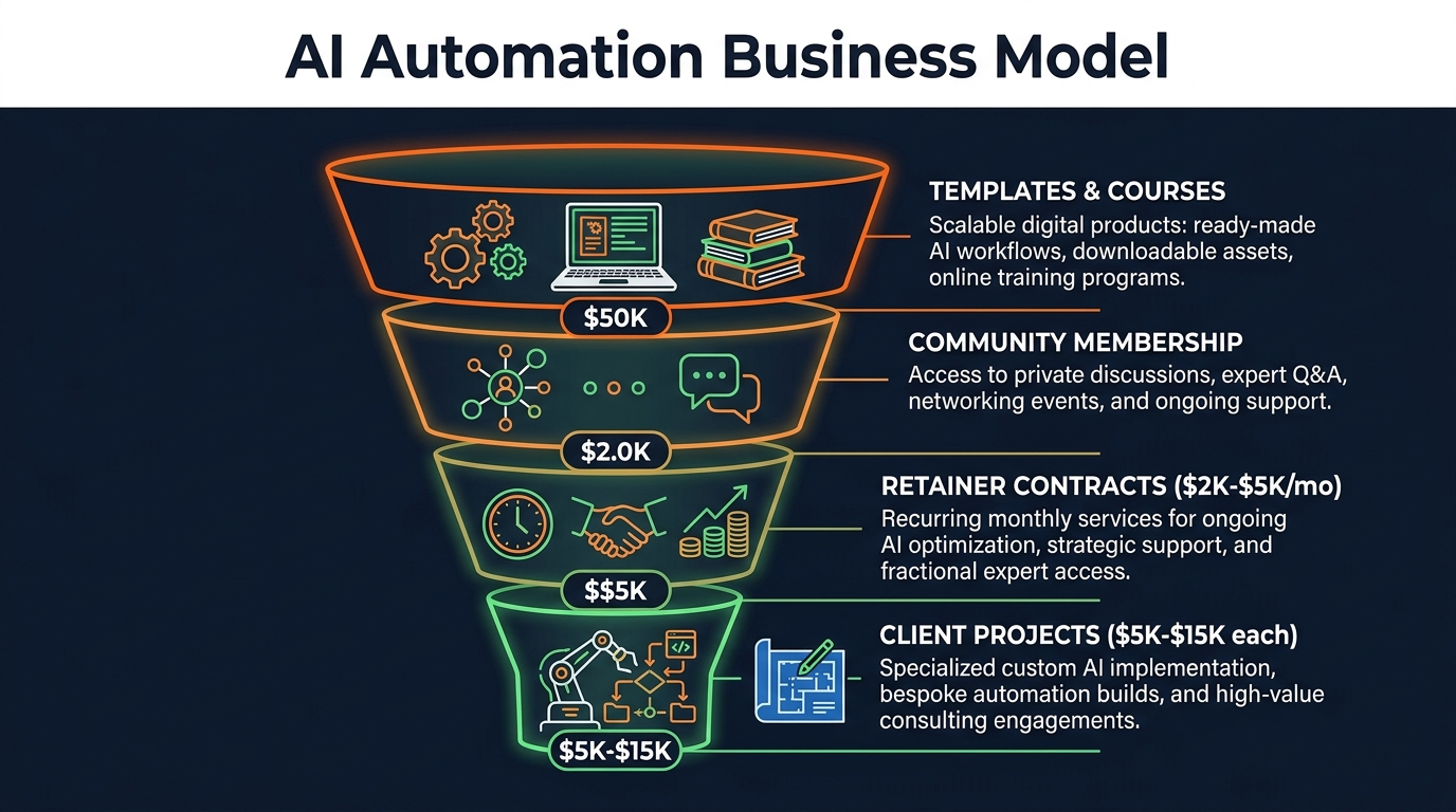 Business model: build, package, sell, support