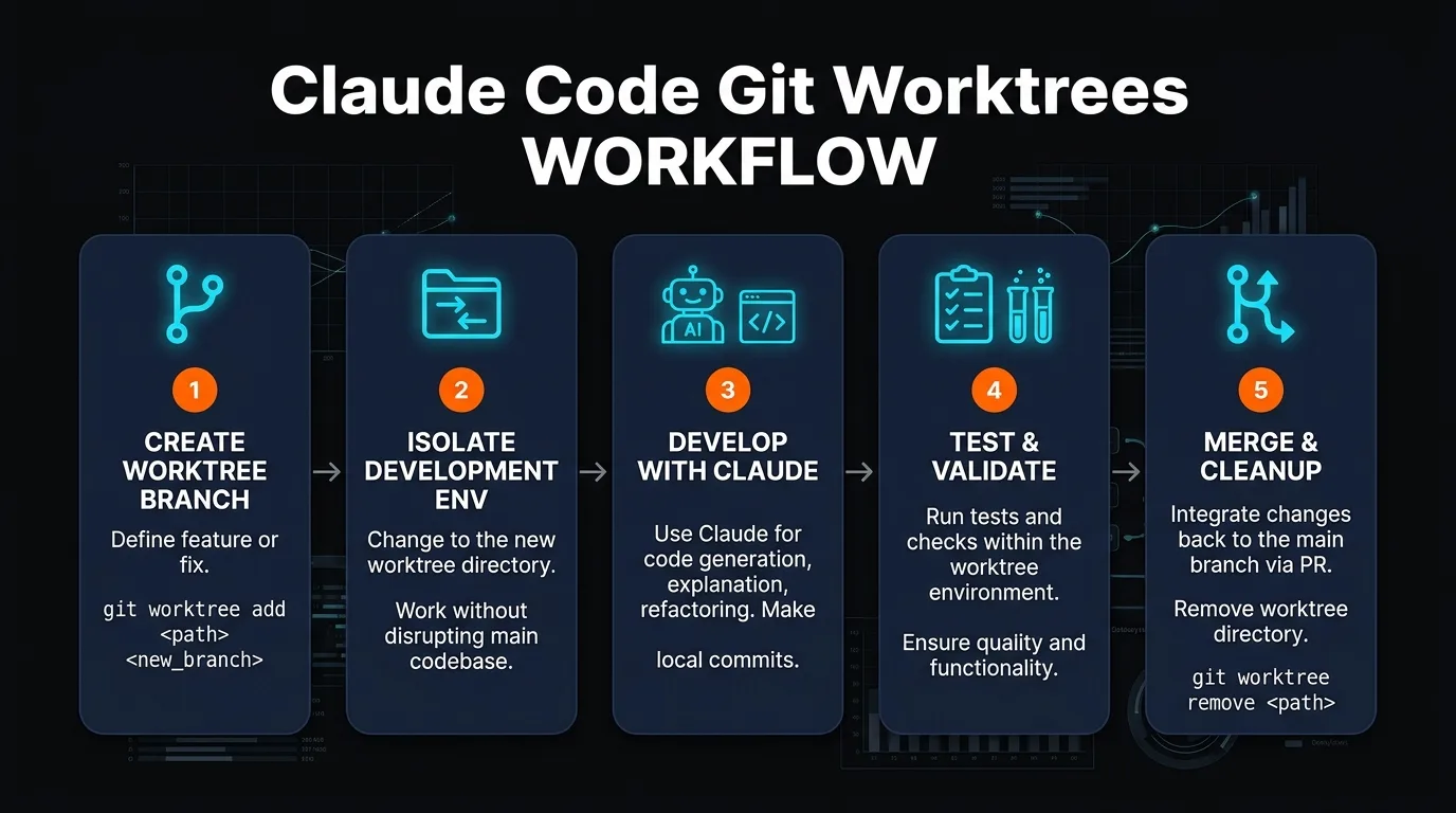 Parallel subagent workflow with worktrees