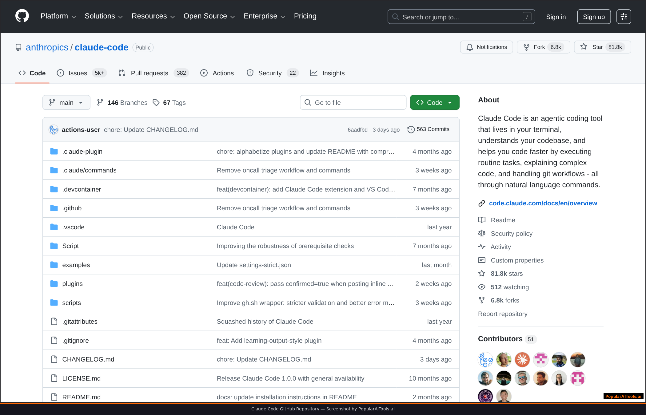 Claude Code GitHub repository with issues