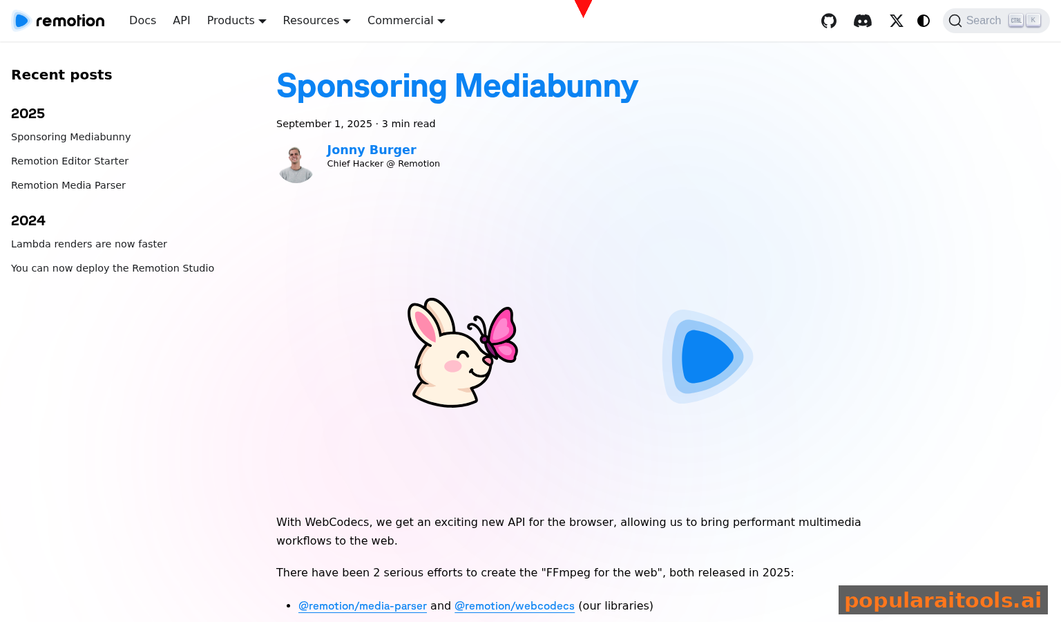 Remotion blog featuring latest updates and case studies