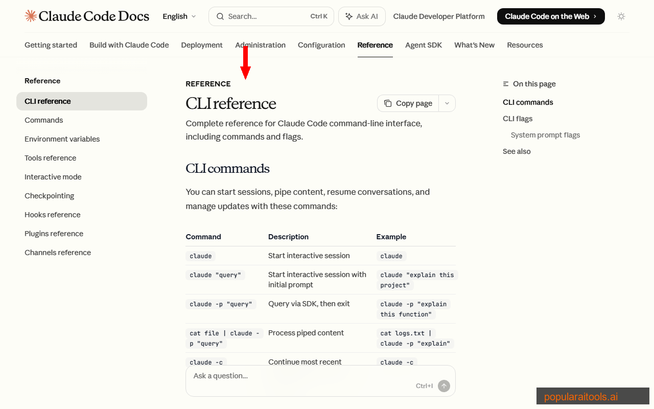 Claude Code CLI usage documentation showing automation commands including /loop and scheduling syntax