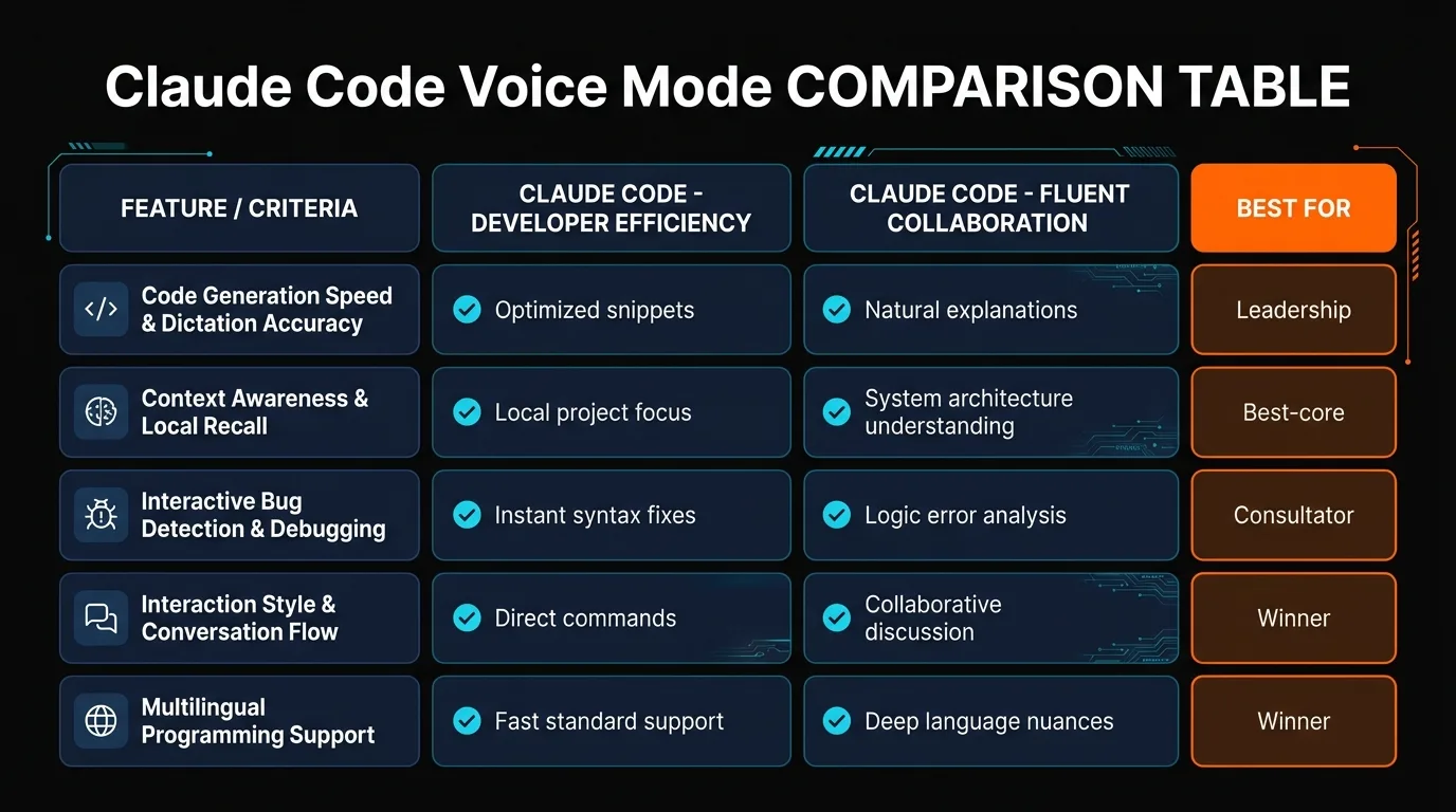 Voice vs Keyboard Performance