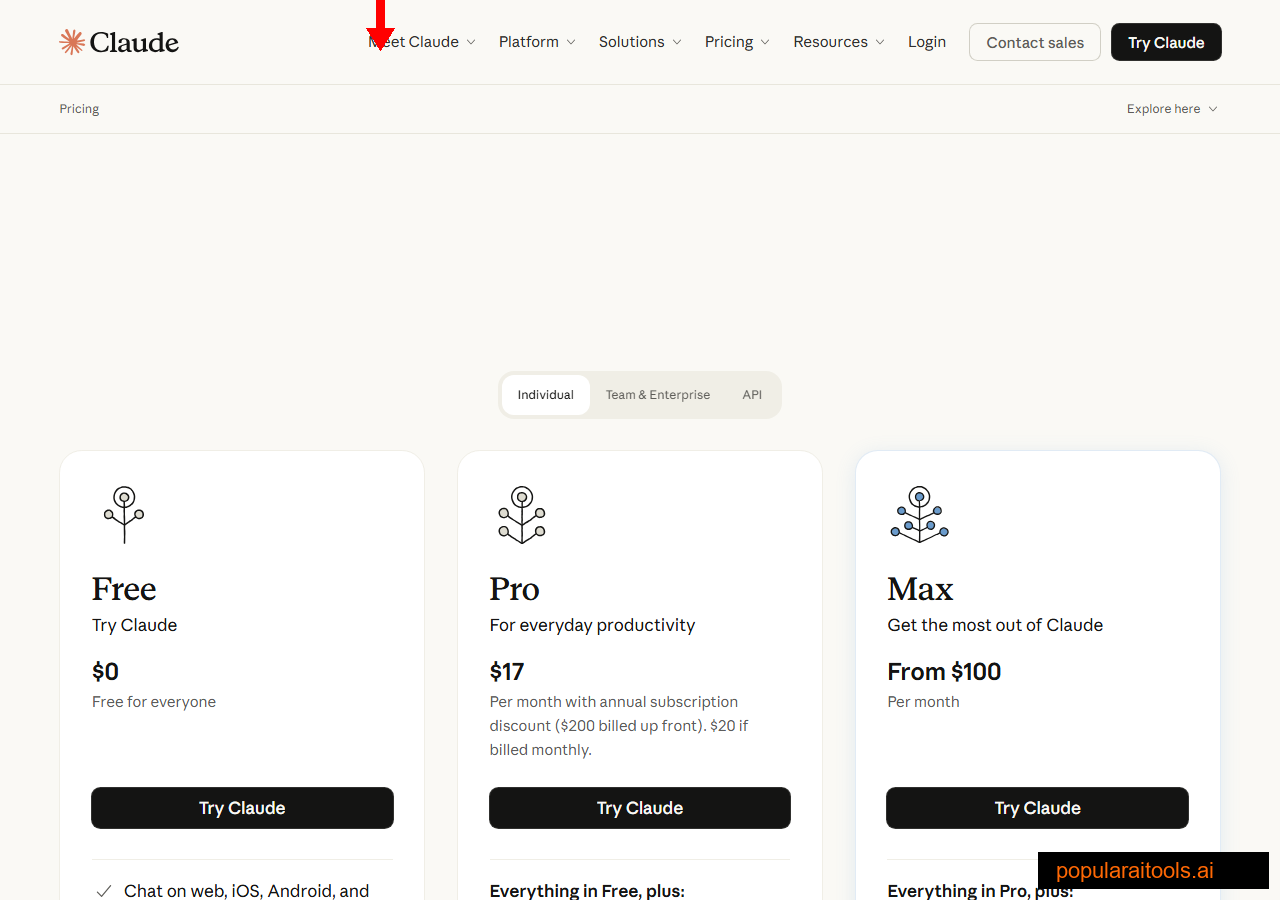 Anthropic pricing page showing Claude Opus 4.7 $5 input and $25 output per million tokens