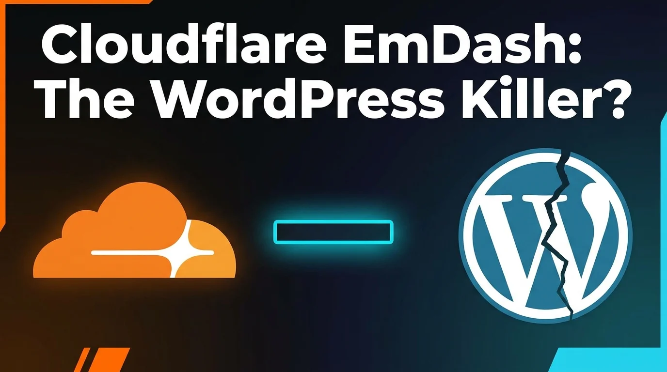 Cloudflare EmDash CMS versus WordPress comparison featured image