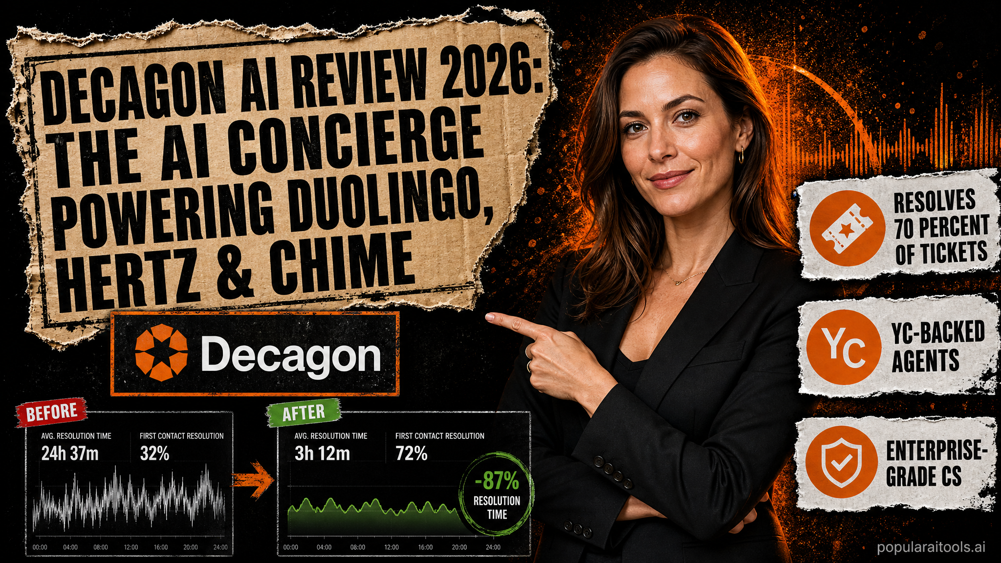 Decagon AI enterprise customer support concierge platform dashboard 2026