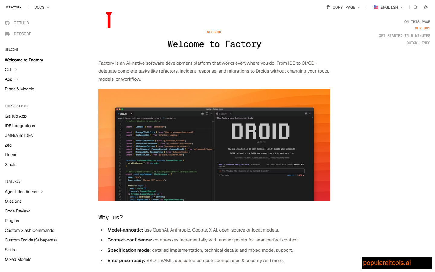 Factory AI documentation