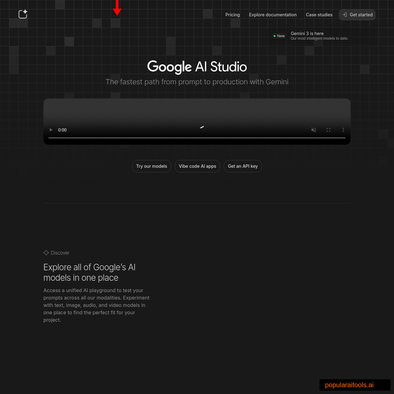 Google AI Studio interface for testing Gemma 4 before download