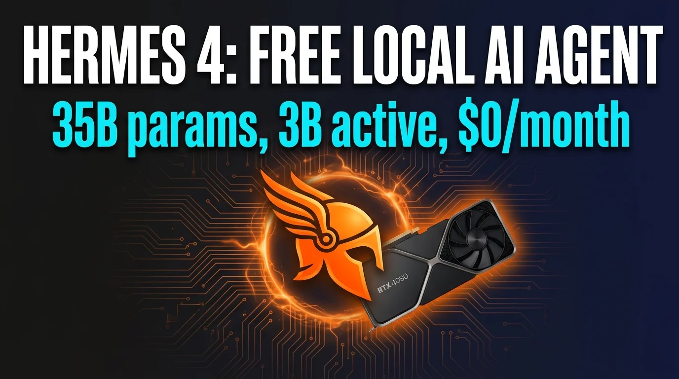 Hermes 4 35B A3B local AI model running on consumer GPU
