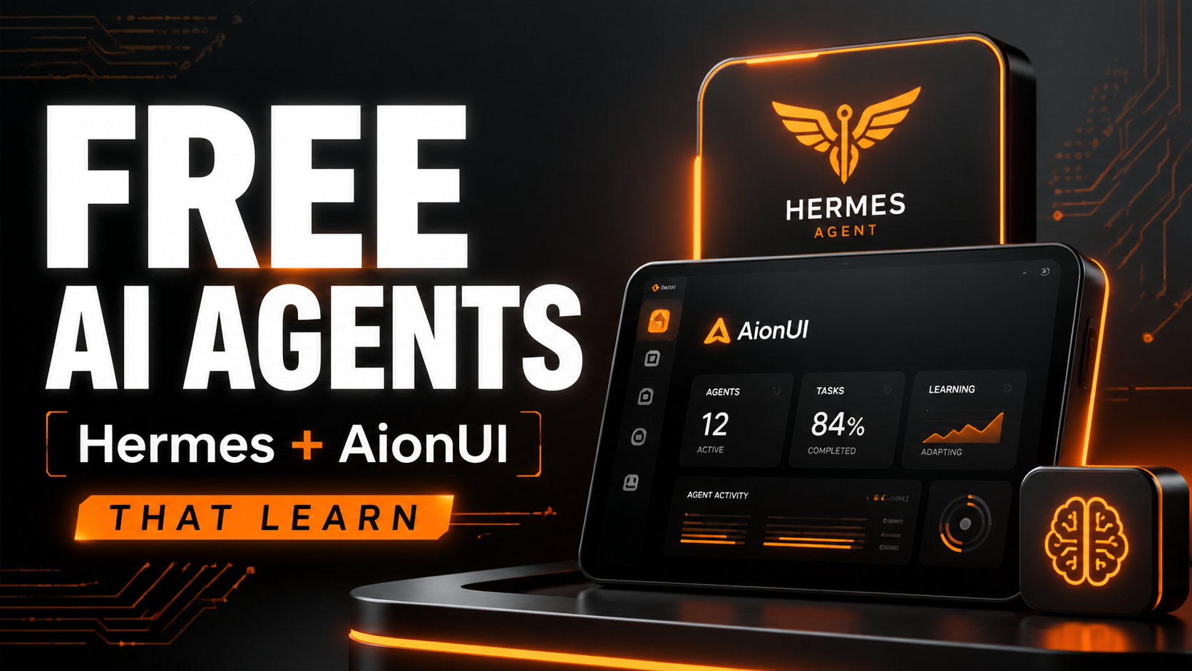 Hermes Agent and Aion UI free AI agents featured image
