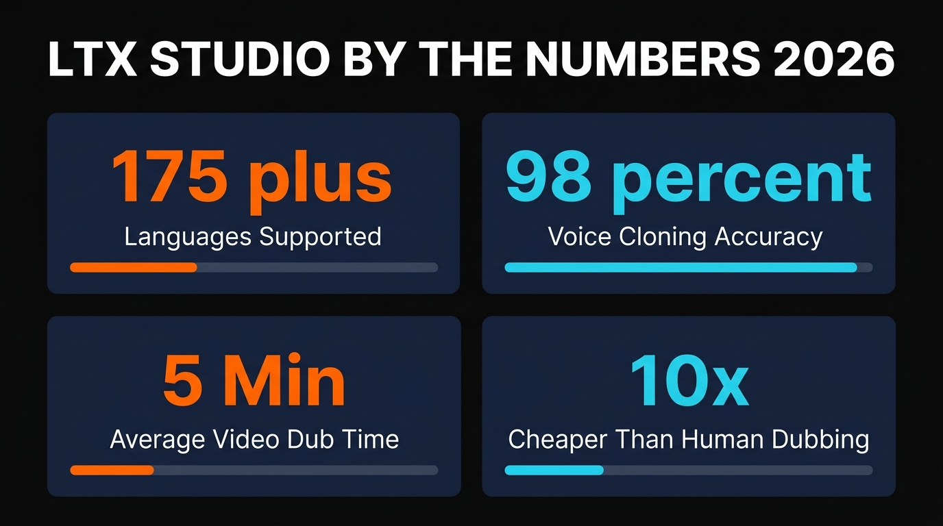 LTX Studio AI Dubbing testing results and quality metrics