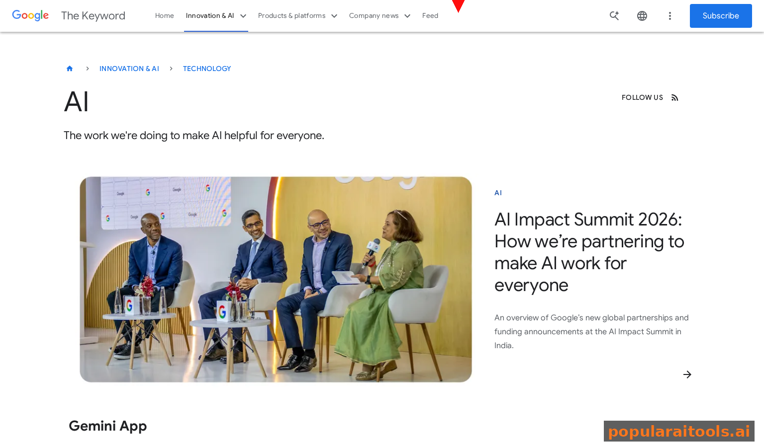 Google AI Blog featuring NotebookLM innovations