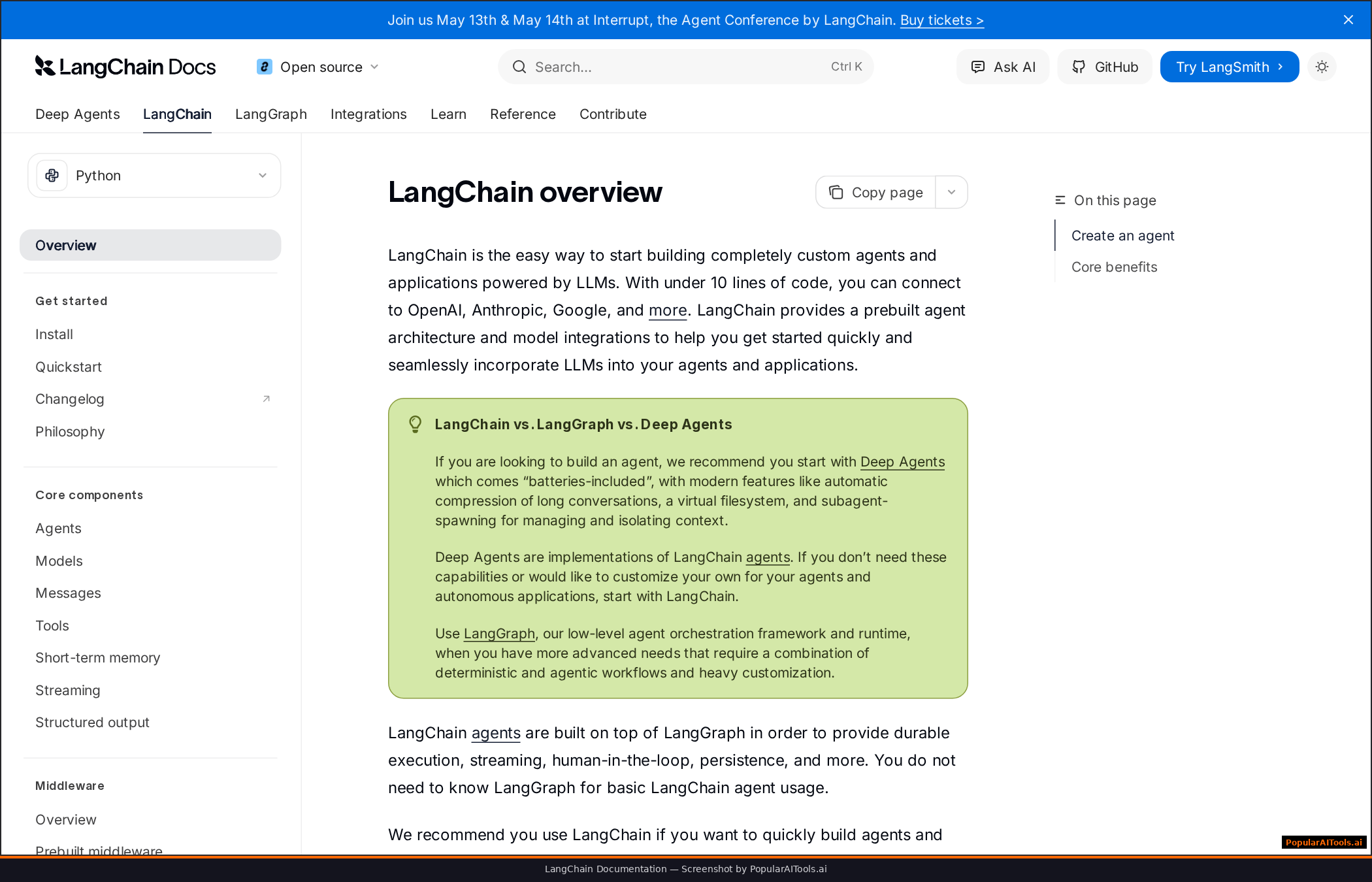 LangChain documentation