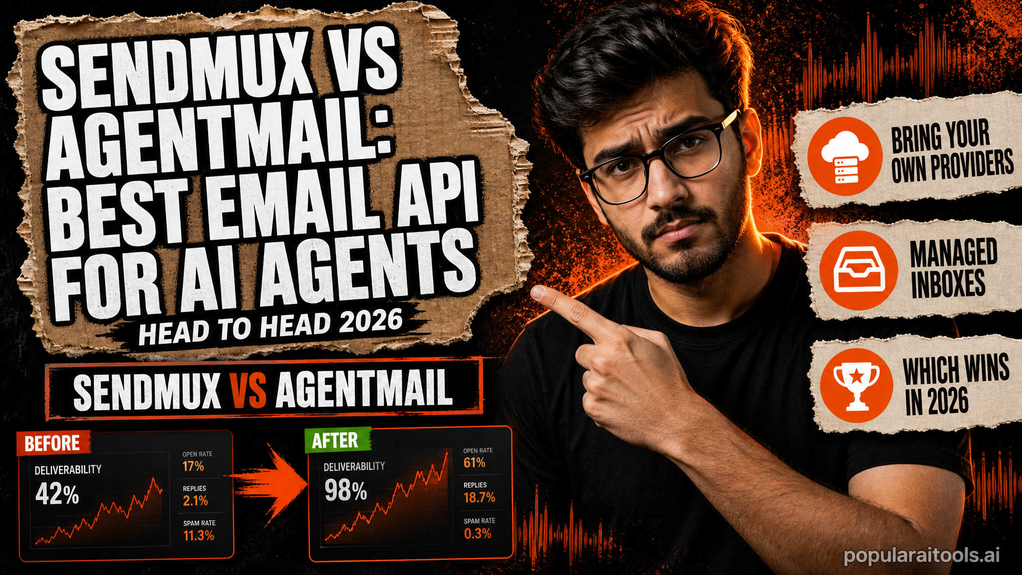 SendMux vs AgentMail: Which Email API for AI Agents Wins in 2026? featured image