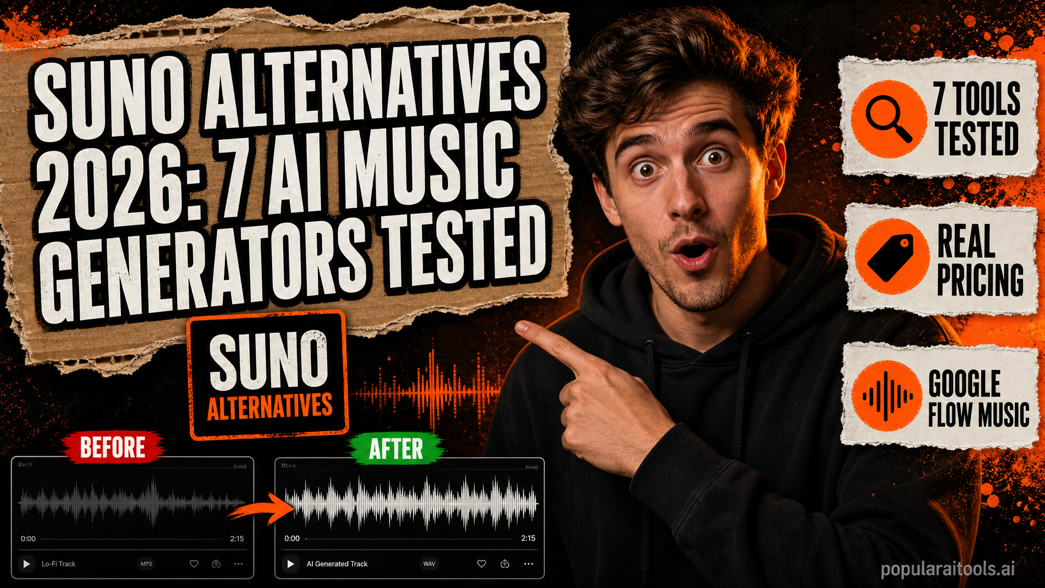 Suno Alternatives 2026: 7 AI Music Generators We Tested featured image