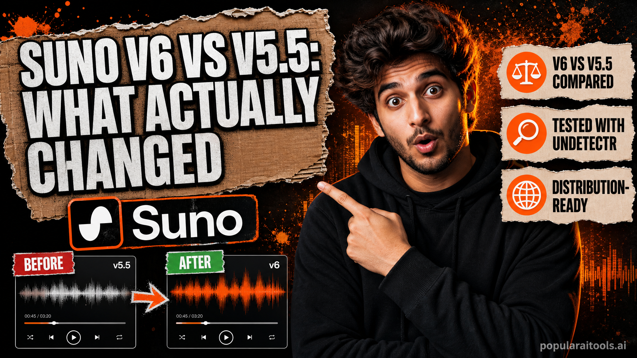 Suno v6 vs v5.5: What Actually Changed (2026) featured image