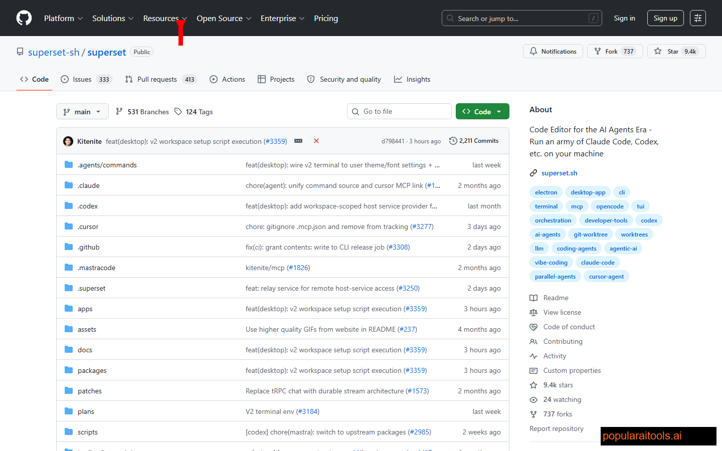 SuperSet GitHub repo