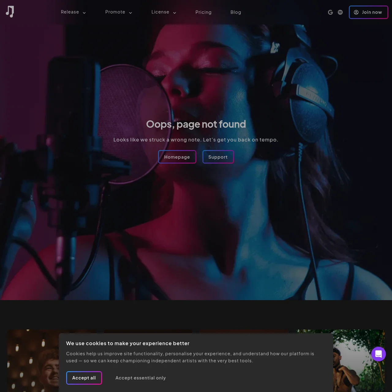 Music Gateway sync licensing brief submission platform showing active music supervisor briefs