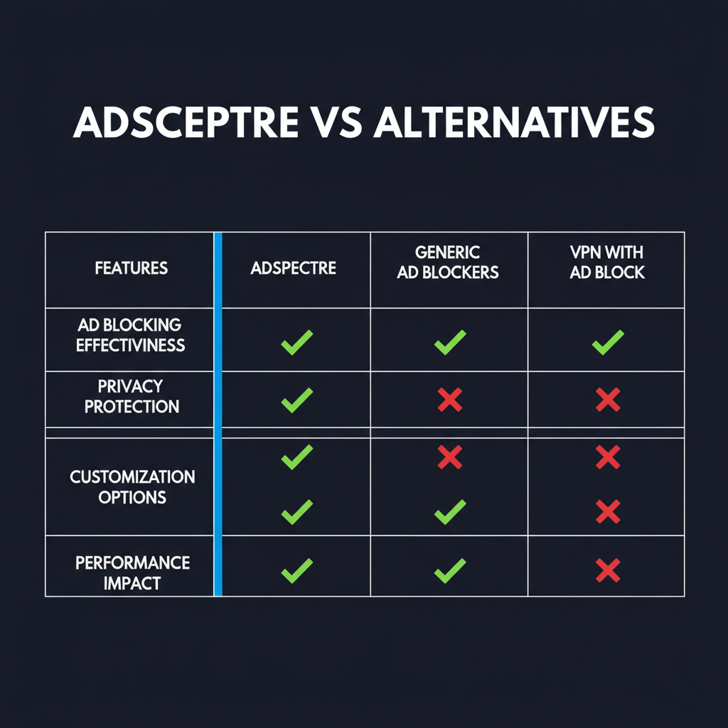 Adspectre compared to alternatives