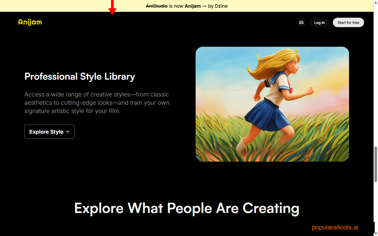 Anijam Professional Style Library — anime girl running through grass