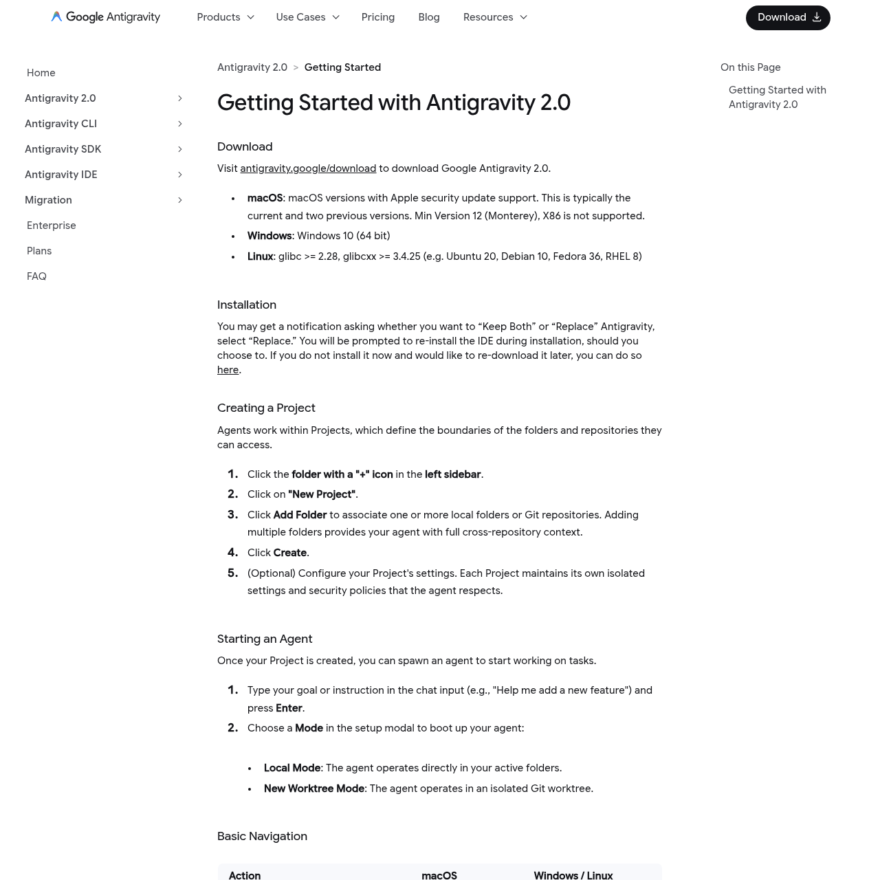 Google Antigravity Manager surface documentation showing how to orchestrate multiple agents