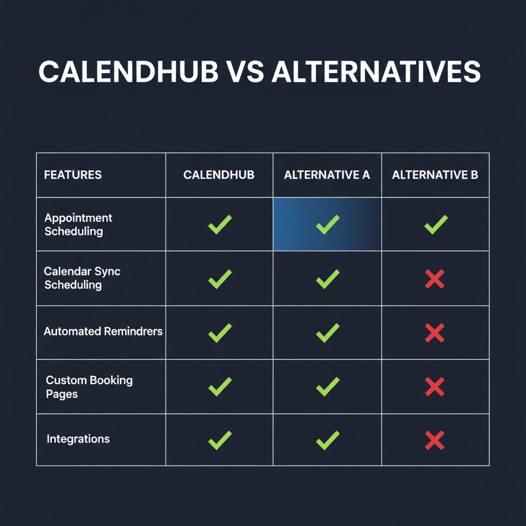 CalendHub compared to alternatives