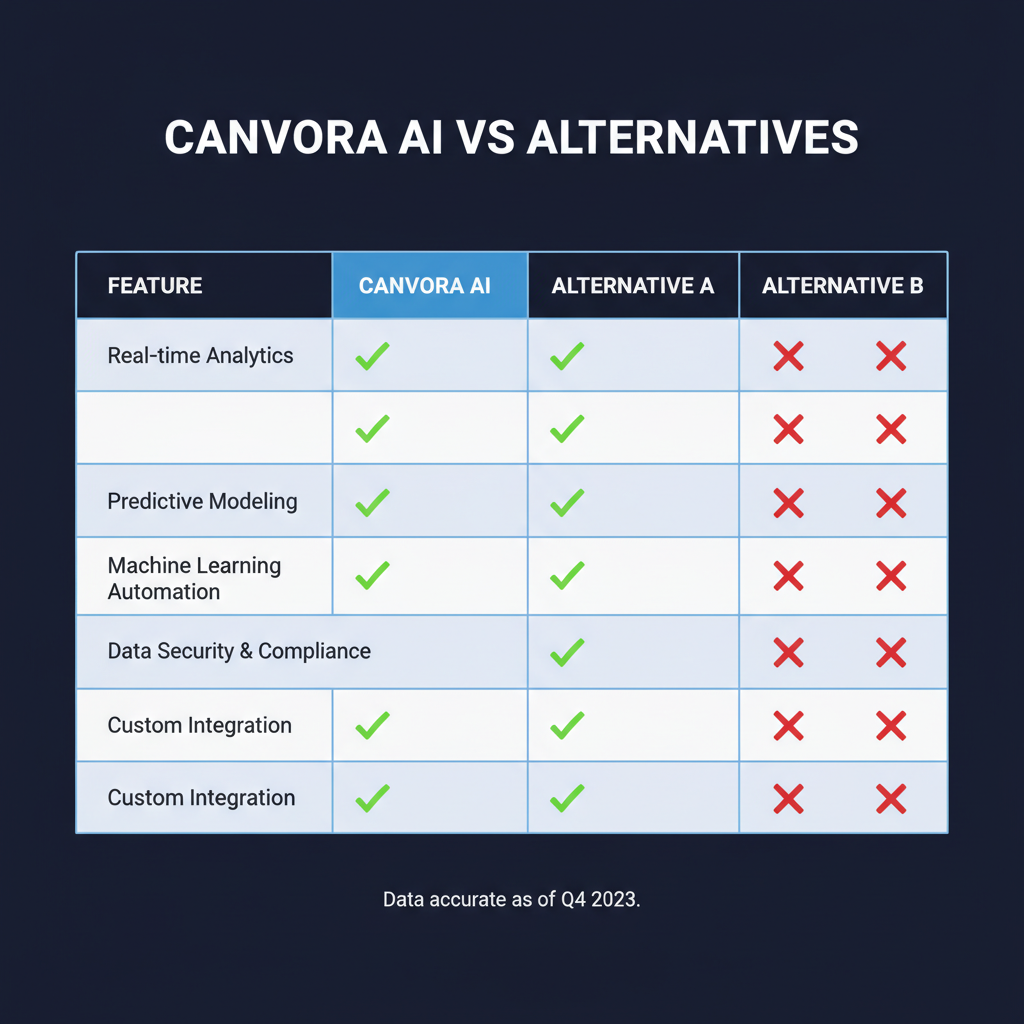 Canvora AI compared to alternatives