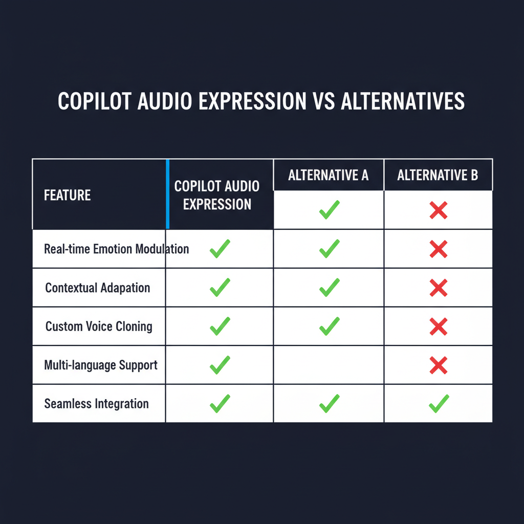 Copilot Audio Expression compared to alternatives