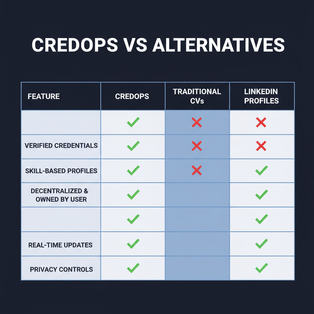 CredOps compared to alternatives