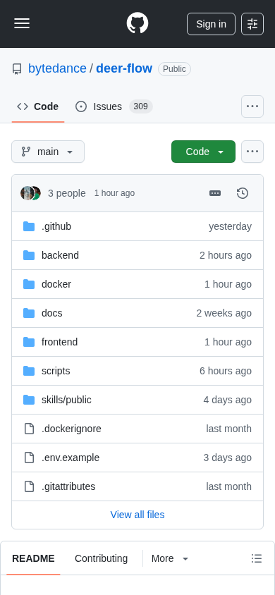 DeerFlow mobile interface