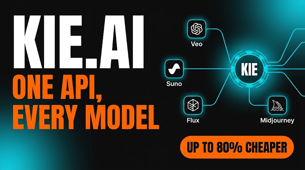 Kie.ai Review 2026: One API Key for Every Frontier AI Model (Up to 80% Cheaper) featured image